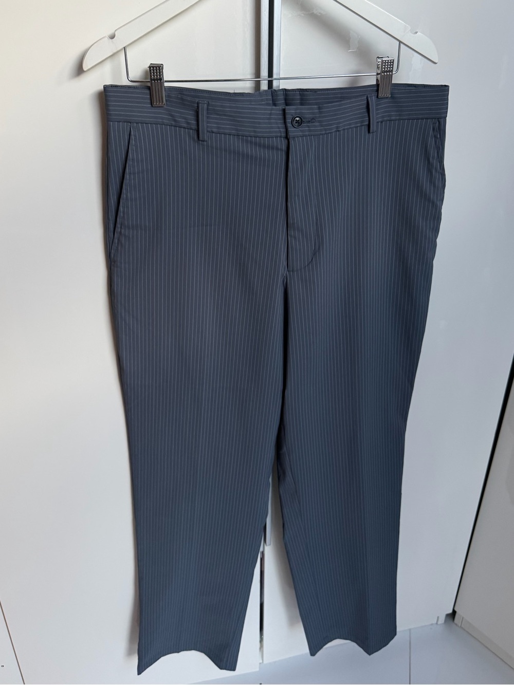 Slazenger Men's Charcoal Pinstripe Dress Pants